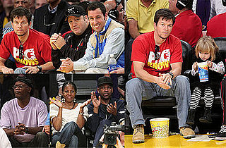 Photos of Mark Wahlberg at the Christmas Lakers Game