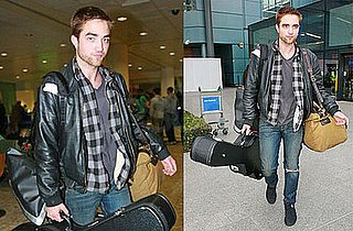 Photos of Twilight Hottie Robert Pattinson Landing in London