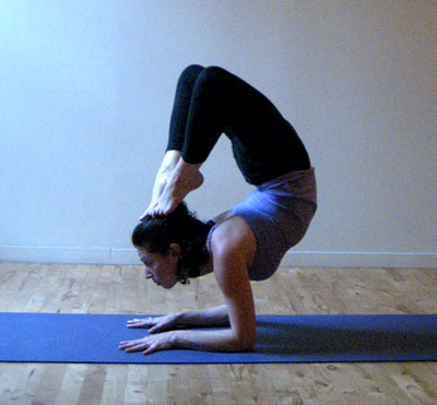 Strike a Yoga Pose: Forearm Stand Scorpion 