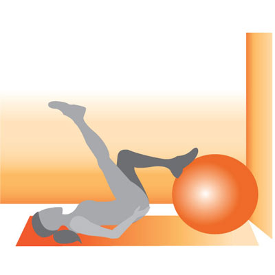 Hamstring Push-up on Ball 