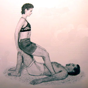 Partner Yoga Pose: Grounded Backbend