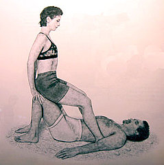 Partner Yoga Pose: Grounded Backbend