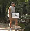 Steve Guttenberg Jogging Sans Pantaloons in Central Park