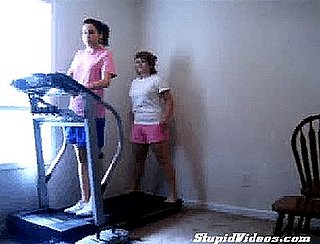 Two Girls, One Treadmill