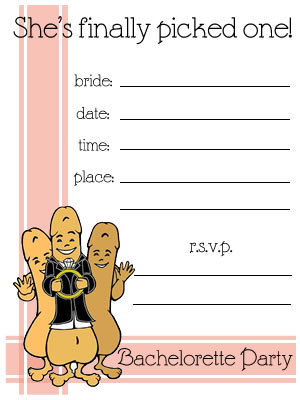 Product of the Day: Bachelorette Party Invitations