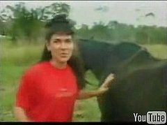 Horse Poops on Woman's Head Horse Poops on Woman's Head