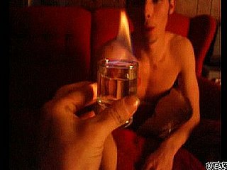 Guy Drinking a Flaming Shot Fails Massively