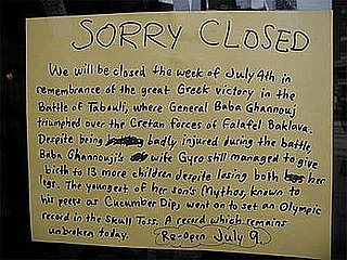 Best "Sorry We're Closed" Sign Ever