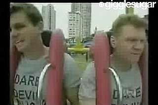 Two Guys Ride the Vomatron Roller Coaster
