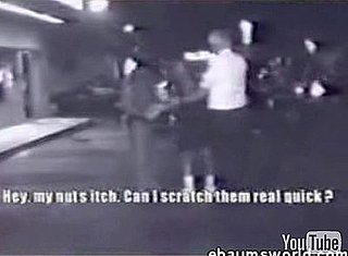 Guy Getting Arrested Has Itchy Nuts