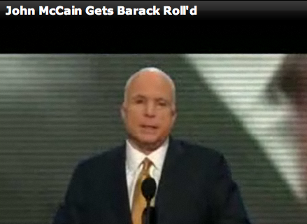 McCain Got Barack-Rolled!