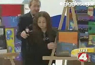 Reporter Breaks Girl's Artwork