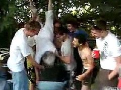 Grandma Does a Keg Stand!