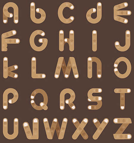 Fingers alphabet. Fingers alphabet.