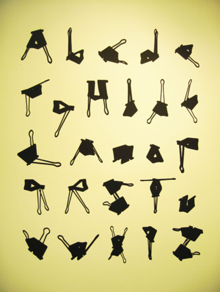 Office clip alphabet. Office clip alphabet.