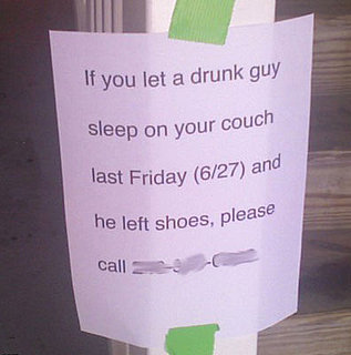 Drunk Guy Needs His Shoes