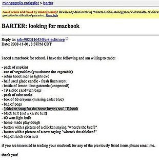Craigslist Delivers the Weird, Again 