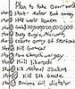 Psycho Child Draws Up To Do List