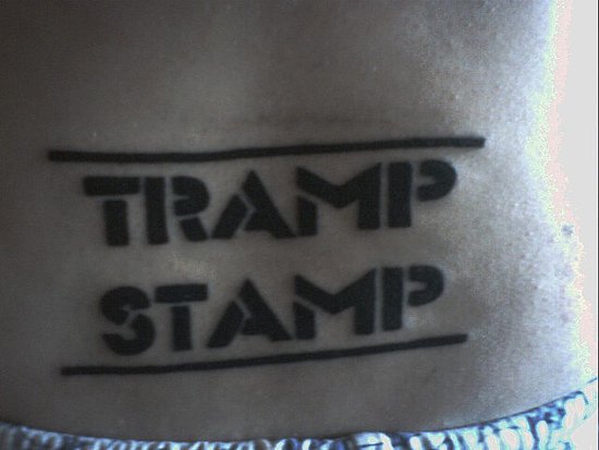 Look, a Clever Tramp Stamp!