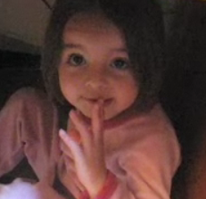 Candy-Crazed Little Girl Hides