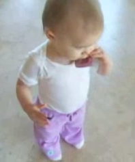 Baby Cusses on the Phone
