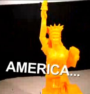 Champion Cheese Carver Sculpts the Statue of Liberty