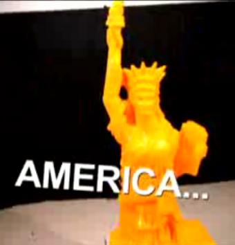 Champion Cheese Carver Sculpts the Statue of Liberty