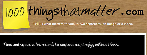 A New Website Asks: What Matters to You? 
