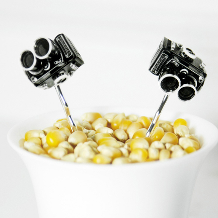A Geek Chic 'Do: Vintage Camera Hair Pins