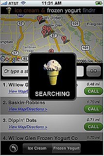 Ice Cream and Frozen Yogurt Findrr iPhone App Tells You Where the Nearest Ice Cream Stores Are