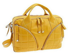 Francesco Biasia Laptop Bag in Yellow Leather Francesco Biasia Laptop Bag in Yellow Leather