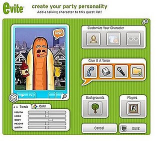 Create Talking Avatars With eVite's Party Personality Service