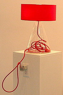 Nicolo Taliani's Lamp Displays Wound Cord Inside of Clear Glass Base