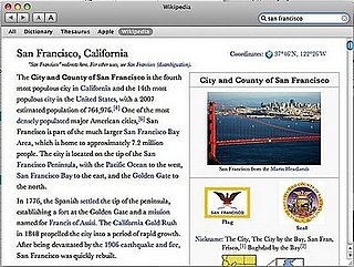 Geek Tip: Get Wikipedia Access From Mac's Dictionary Application!
