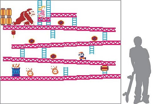Blik Makes Nintendo Wall Decals With Images From Super Mario Bros. and Donkey Kong