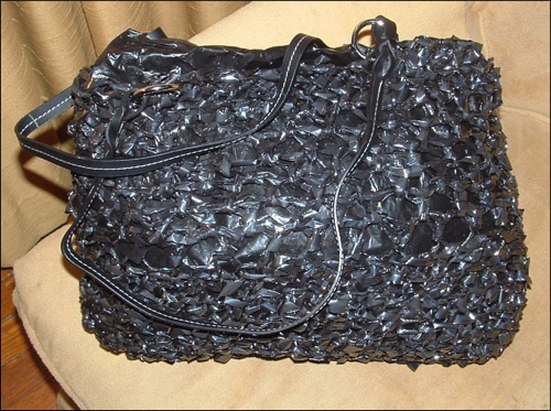 Crocheted VHS Tape Bag. . . Enough Said 
