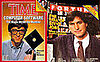 Vintage Magazine Covers Feature Bill Gates and Steve Jobs