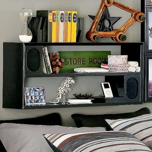 Basic Black Rockin' Speaker Shelf System