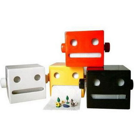 Geek Out Your Loo With a Robot Toilet Paper Holder