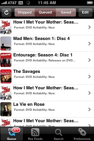 Dashbuster is an iPhone App for Managing Your Netflix or Blockbuster Queue