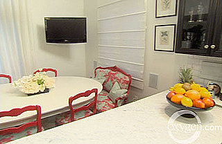 Tori Spelling Mounts Flat Screen TV in Her Dining Room