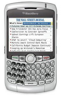Read the WSJ on Your BlackBerry For Free 