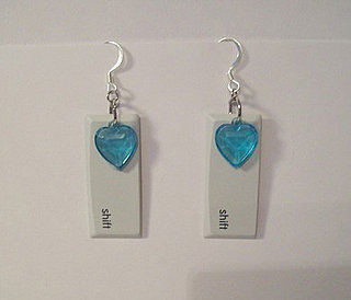 Shift Key Earrings: Perfect For a Geeky Tween 