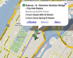 Google Maps Gets NYC Transit Directions 