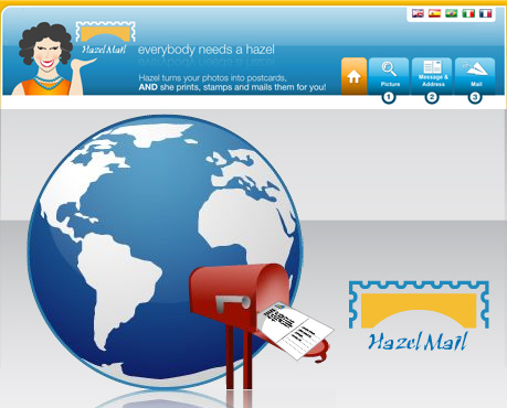 Send custom-made postcards with Hazel Mail