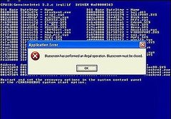 The Blue Screen of Death Collapses on on Itself