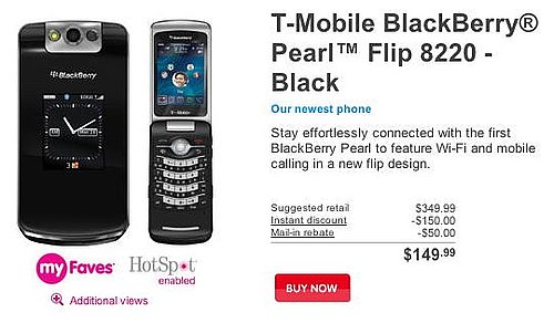 Daily Tech: The BlackBerry Pearl Flip 8220 Comes to T-Mobile
