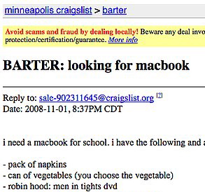 Craigslist Delivers the Weird, Again 