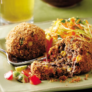 Monday's Leftovers: Black Bean Croquettes With Salsa