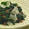 Textured Side: Sautéed Spinach with Pine Nuts & Golden Raisins